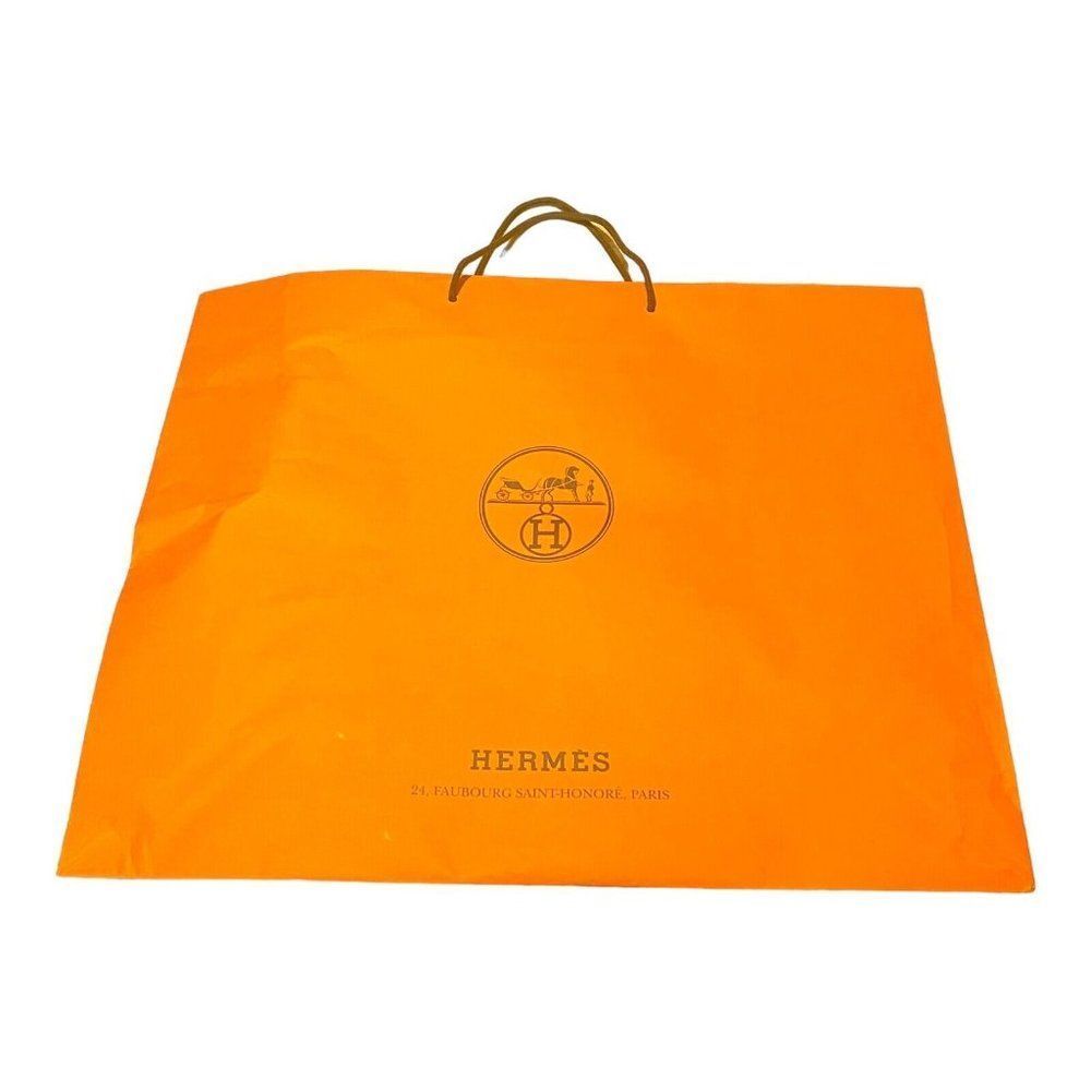 Hermes Extra Large Empty Gift Bag 23.5”x19”x7.5” Shopping Birkin 25 30 Shopping